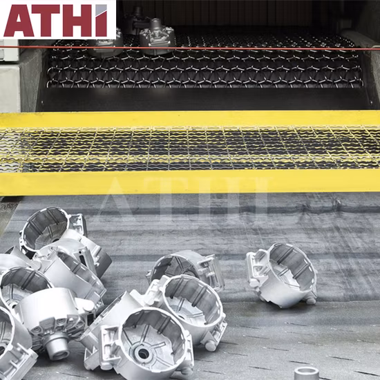 Equipo de granallado abrasivo con turbinas y sistema de eliminación de polvo para limpieza de superficies de piezas de aluminio